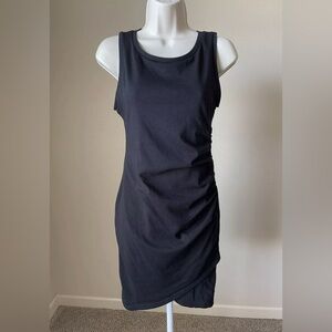Treasure & Bond Women’s Black Sleeveless Round Neck Midi Bodycon Dress s S